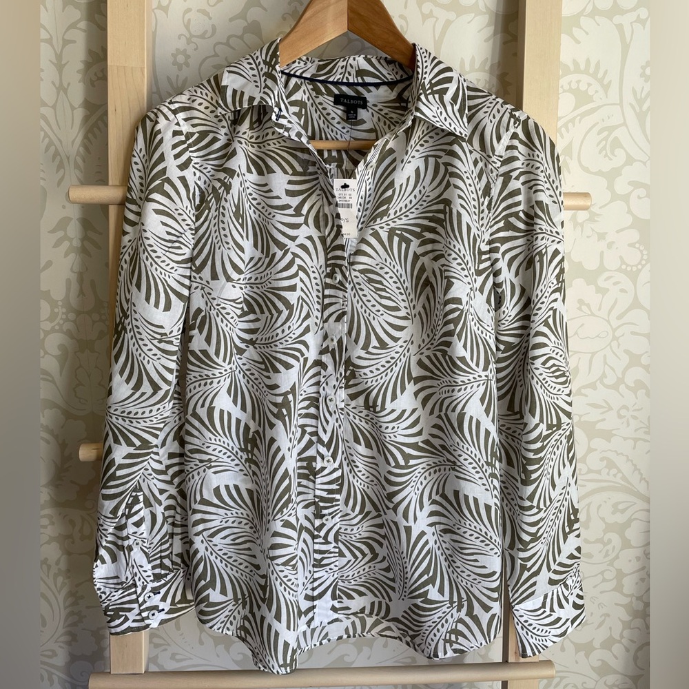 NWT Talbots cotton blouse